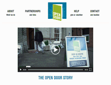 Tablet Screenshot of opendoorcolchester.co.uk